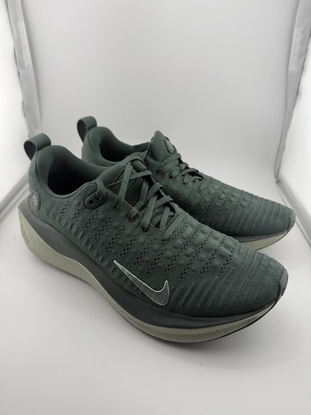 Nike Women ReactX Infinity Run 4 Lace Up V GREEN Road Running Shoes Green Size 9